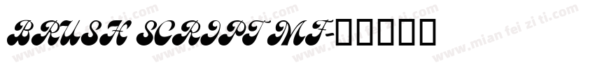 BRUSH SCRIPT MF字体转换